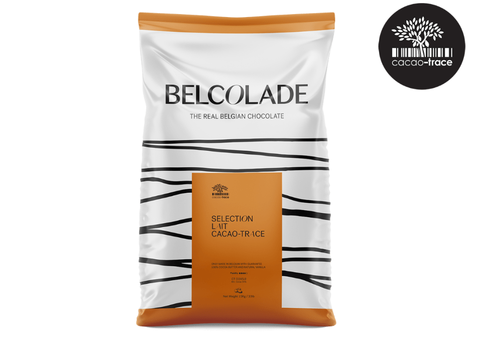 Belcolade Chocolade 15kg Selection Lait Cacao-Trace O3X5/J 15kg Belcolade Selection Lait Cacao-Trace O3X5 15kg/Bestel online/Anisana