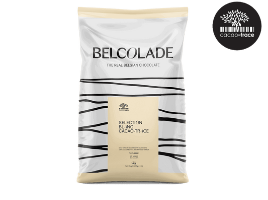 Belcolade Chocolade 5kg Selection Blanc Cacao-Trace X605/J 5kg Belcolade Selection Blanc Cacao-Trace CT X605/J 5kg /Bestel eenvoudig online/Anisana