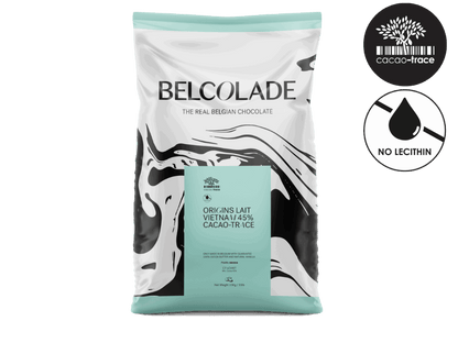 Belcolade Origins-chocolade Origins Lait Vietnam 45 Cacao-Trace 1 kg Belcolade Origins Vietnam 73%/Bestel eenvoudig online/Anisana