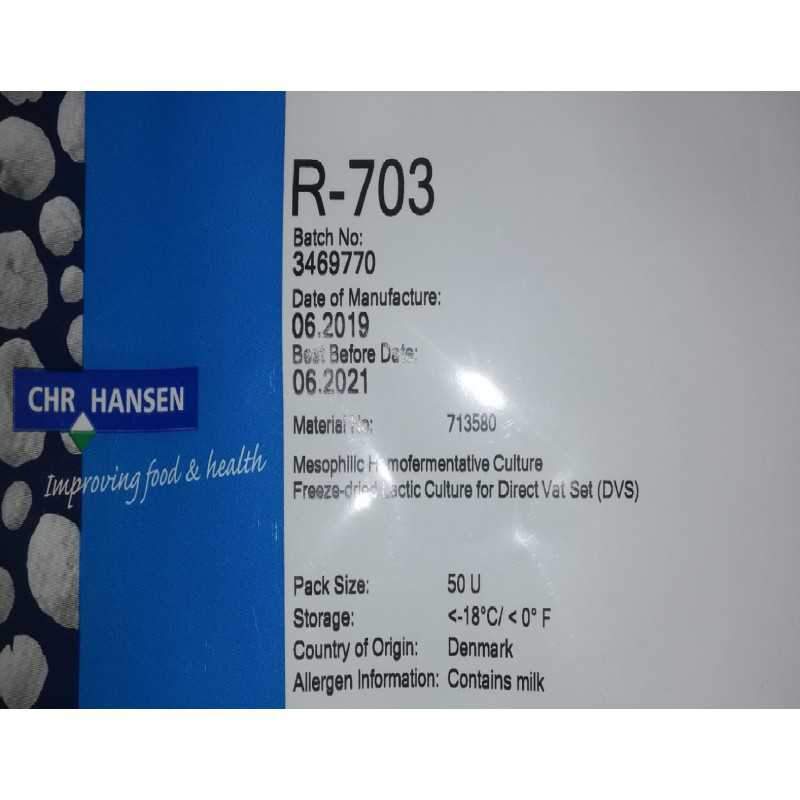 Chr. Hansen Kaasfermenten O-zuursel DVS R703, 50 U (Chr. Hansen) O-zuursel DVS R703, 50 U (Chr. Hansen)/Bestel eenvoudig online/Anisana